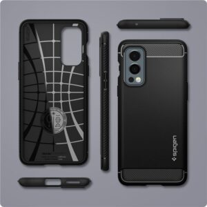 Spigen Rugged Armor, juodos spalvos - OnePlus Nord 2 5G - Image 6