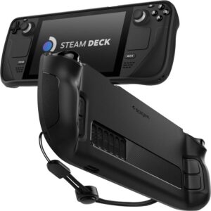 Spigen Rugged Armor, juodos spalvos - Steam Deck