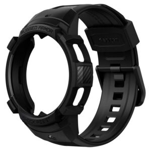 Spigen Rugged Armor Pro, juodos spalvos - Samsung Galaxy Watch 4 Classic (46mm) - Image 3