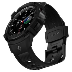 Spigen Rugged Armor Pro, juodos spalvos - Samsung Galaxy Watch 4 Classic (46mm) - Image 5
