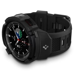Spigen Rugged Armor Pro, juodos spalvos - Samsung Galaxy Watch 4 Classic (46mm) - Image 8