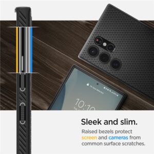 Spigen LIQUID AIR GALAXY S22 ULTRA MATTE BLACK - Image 12