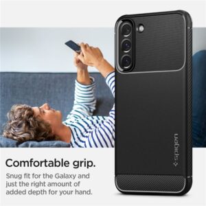 Spigen RUGGED ARMOR GALAXY S22 MATTE BLACK - Image 13