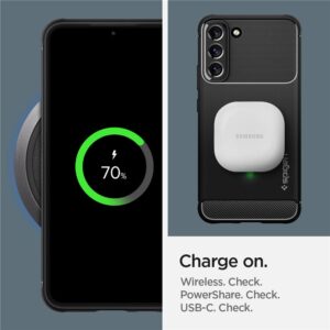 Spigen RUGGED ARMOR GALAXY S22 MATTE BLACK - Image 14