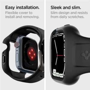 Spigen Liquid Air Pro, juodos spalvos - Apple Watch 9/8/7 41mm - Image 6