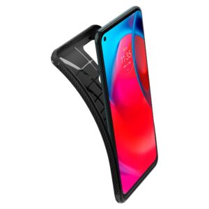 Spigen Rugged Armor, juodos spalvos - Motorola Moto G Stylus 5G - Image 10