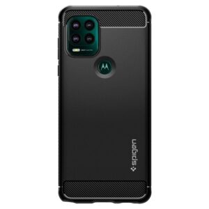 Spigen Rugged Armor, juodos spalvos - Motorola Moto G Stylus 5G - Image 5