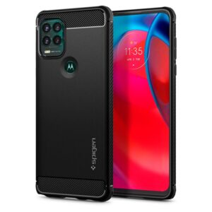 Spigen Rugged Armor, juodos spalvos - Motorola Moto G Stylus 5G