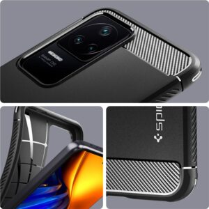 Spigen Rugged Armor, matinės juodos spalvos - Xiaomi POCO F4/Redmi K40S - Image 2
