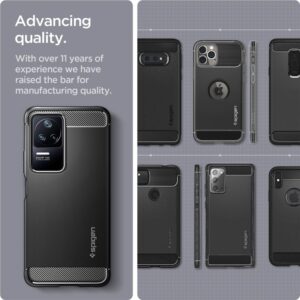 Spigen Rugged Armor, matinės juodos spalvos - Xiaomi POCO F4/Redmi K40S - Image 4