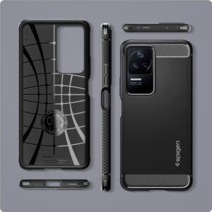 Spigen Rugged Armor, matinės juodos spalvos - Xiaomi POCO F4/Redmi K40S - Image 5