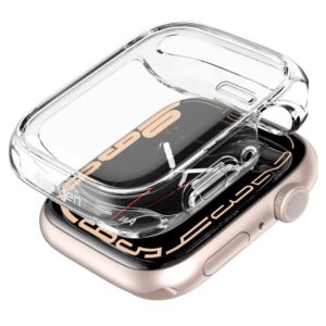 Dėklas Apple Watch 7 / 8 / 9 (41mm)
 Spigen Ultra Hybrid Crystal Clear - Image 18