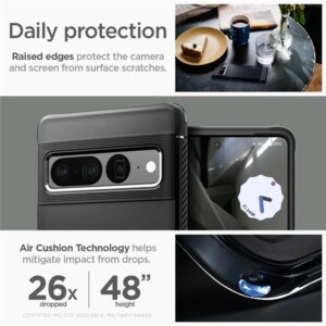Spigen Rugged Armor - dėklas skirtas Google Pixel 7 Pro Black - Image 15