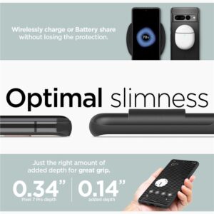 Spigen Thin Fit, juodos spalvos - Google Pixel 7 Pro - Image 15