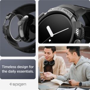 Spigen Rugged Armor Pro, juodos spalvos - Google Pixel Watch/Watch 2 - Image 2