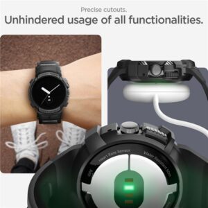 Spigen Rugged Armor Pro, juodos spalvos - Google Pixel Watch/Watch 2 - Image 6