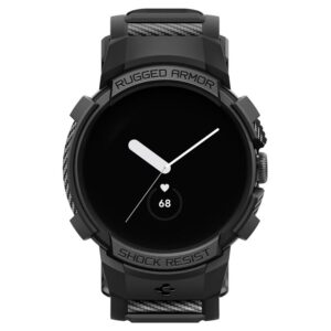Spigen Rugged Armor Pro, juodos spalvos - Google Pixel Watch/Watch 2 - Image 8