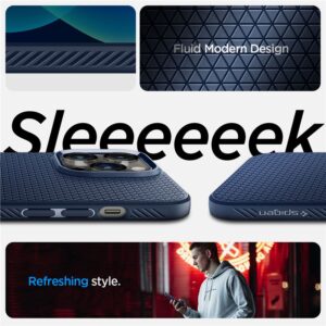 Spigen Liquid Air, navy blue - Apple iPhone 14 Pro - Image 11