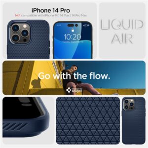 Spigen Liquid Air, navy blue - Apple iPhone 14 Pro - Image 2