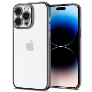 Spigen Optik Crystal, chrome pilkos spalvos - Apple iPhone 14 Pro