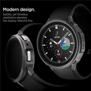Spigen Liquid Air, juodos spalvos - Samsung Galaxy Watch5 Pro 45mm - Image 2