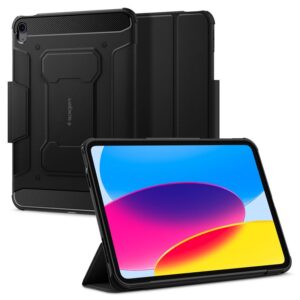 Spigen Rugged Armor Pro, juodos spalvos - Apple iPad 10.9" 2022/11" 2025