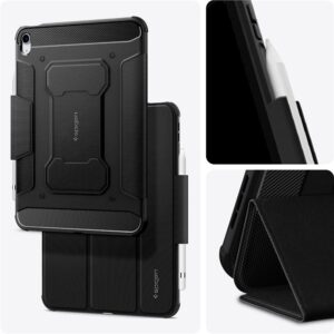 Spigen Rugged Armor Pro, juodos spalvos - Apple iPad 10.9" 2022/11" 2025 - Image 4