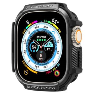 Spigen Rugged Armor – Case for Apple Watch Ultra 49 mm (Black) - Image 17