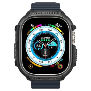 Spigen Rugged Armor – Case for Apple Watch Ultra 49 mm (Black) - Image 13