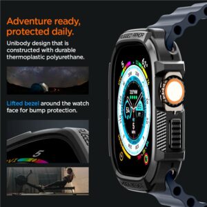 Spigen Rugged Armor – Case for Apple Watch Ultra 49 mm (Black) - Image 15