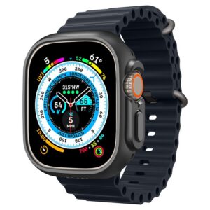 Spigen Thin Fit Apple Watch Ultra (49mm) juodos spalvos - Image 14