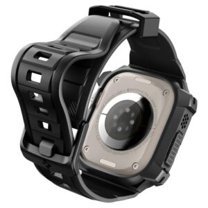 Spigen Rugged Armor "Pro" Apple Watch Ultra (49mm) juodos spalvos - Image 11