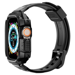 Spigen Rugged Armor "Pro" Apple Watch Ultra (49mm) juodos spalvos - Image 15