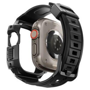 Spigen Rugged Armor "Pro" Apple Watch Ultra (49mm) juodos spalvos - Image 18