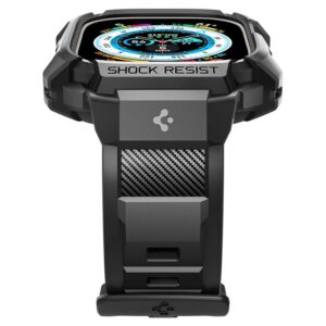 Spigen Rugged Armor "Pro" Apple Watch Ultra (49mm) juodos spalvos - Image 19