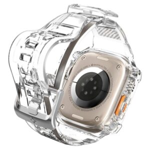 Spigen Rugged Armor Pro Case – Band with case for Apple Watch Ultra 49 mm (Clear)) - Image 8