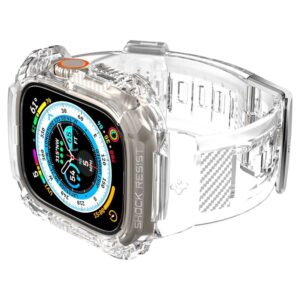 Spigen Rugged Armor Pro Case – Band with case for Apple Watch Ultra 49 mm (Clear)) - Image 10