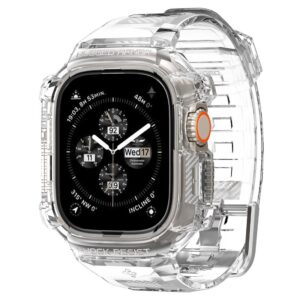 Spigen Rugged Armor Pro Case – Band with case for Apple Watch Ultra 49 mm (Clear)) - Image 7