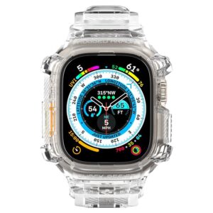 Spigen Rugged Armor Pro Case – Band with case for Apple Watch Ultra 49 mm (Clear)) - Image 14
