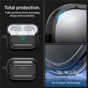 Spigen RUGGED ARMOR Apple AIRPODS PRO 1 / 2 dėklas ausinėms juodos spalvos - Image 20