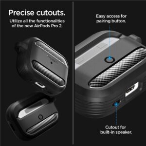 Spigen RUGGED ARMOR Apple AIRPODS PRO 1 / 2 dėklas ausinėms juodos spalvos - Image 18