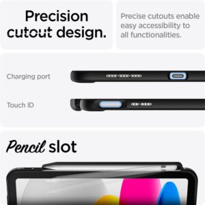 Spigen Rugged Armor, juodos spalvos - Apple iPad 10.9" 2022/11" 2025 - Image 9