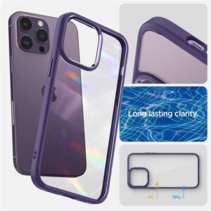 Spigen Ultra Hybrid - dėklas skirtas Apple iPhone 14 Pro Purple - Image 10