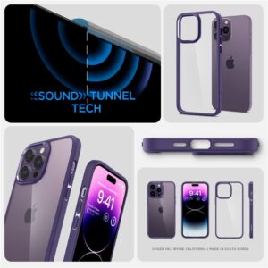 Spigen Ultra Hybrid - dėklas skirtas Apple iPhone 14 Pro Purple - Image 11