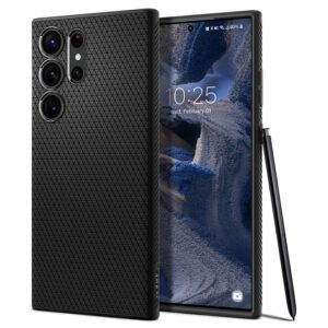 Spigen Samsung Galaxy S23 Ultra Liquid Air Series TPU - Matte dėklas telefonui juodos spalvos - Image 10