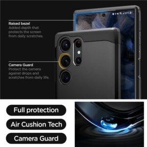 Spigen Tough Armor Samsung Galaxy S23 Ultra dėklas telefonui juodos spalvos - Image 16