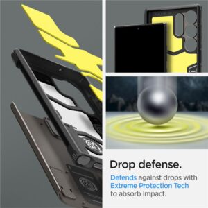 Spigen Tough Armor - dėklas skirtas Samsung Galaxy S23 Ultra Gunmetal - Image 12