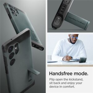 Spigen Tough Armor - dėklas skirtas Samsung Galaxy S23 Ultra Abyss Green - Image 10