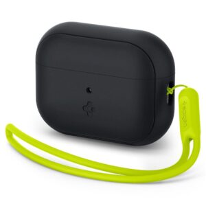Spigen Silicone Fit Strap - dėklas skirtas Apple AIrPods Pro 1 / 2 (Black / Green) - Image 7
