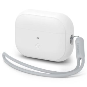 Spigen Silicone Fit Strap - dėklas skirtas Apple AirPods Pro 1 / 2 (White / Grey) - Image 7